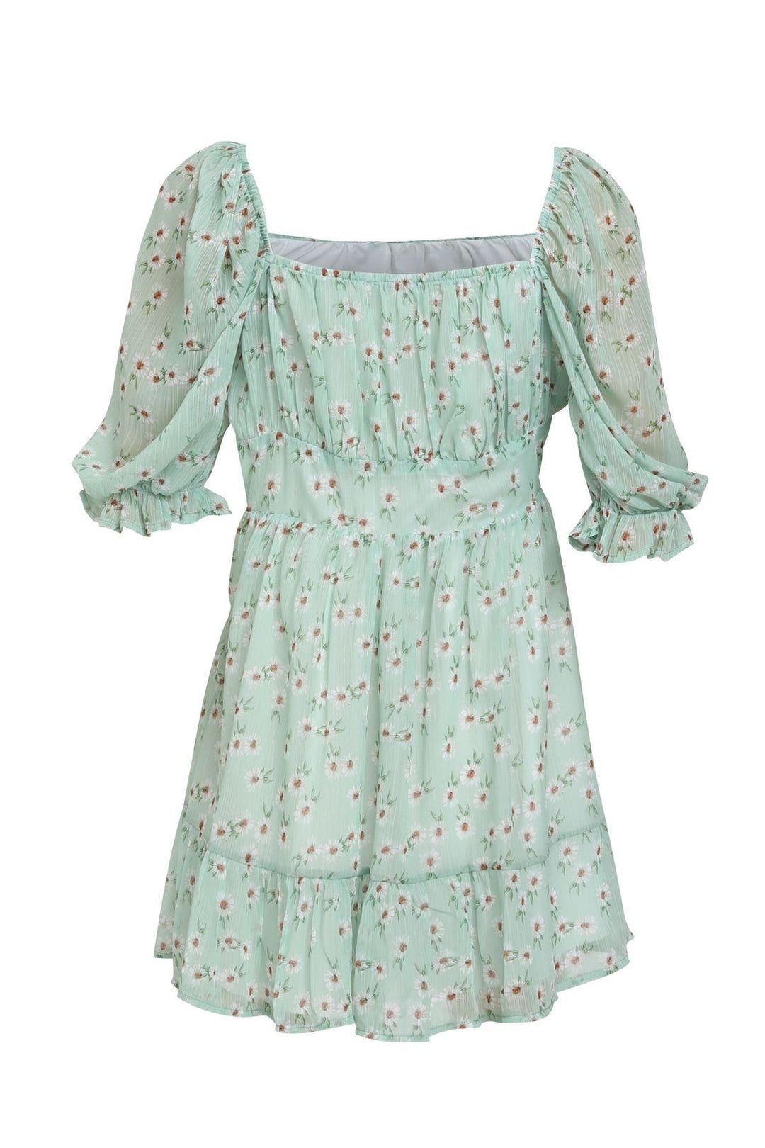 Karpuz Kol Elbise Mint