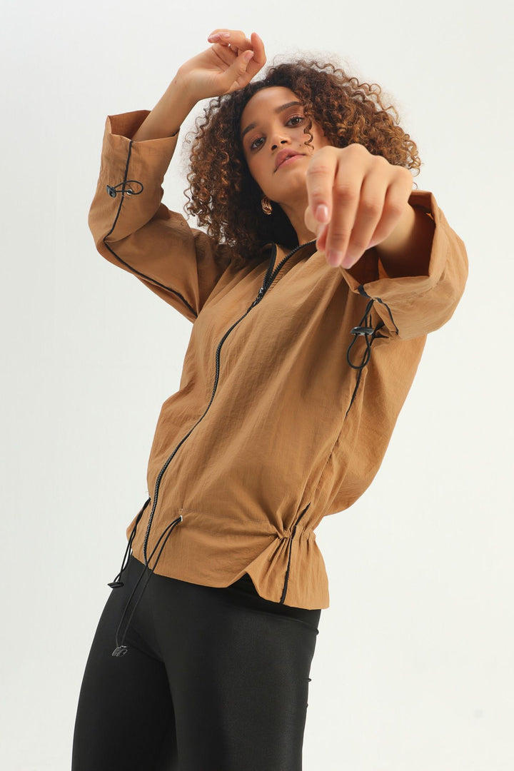 Cepli Mevsimlik Ceket Camel