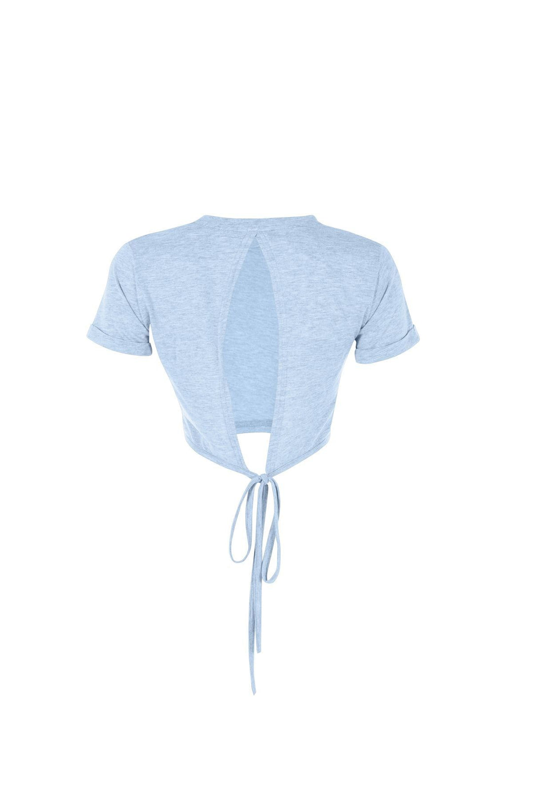 Tie Back T-Shirt Baby Blue