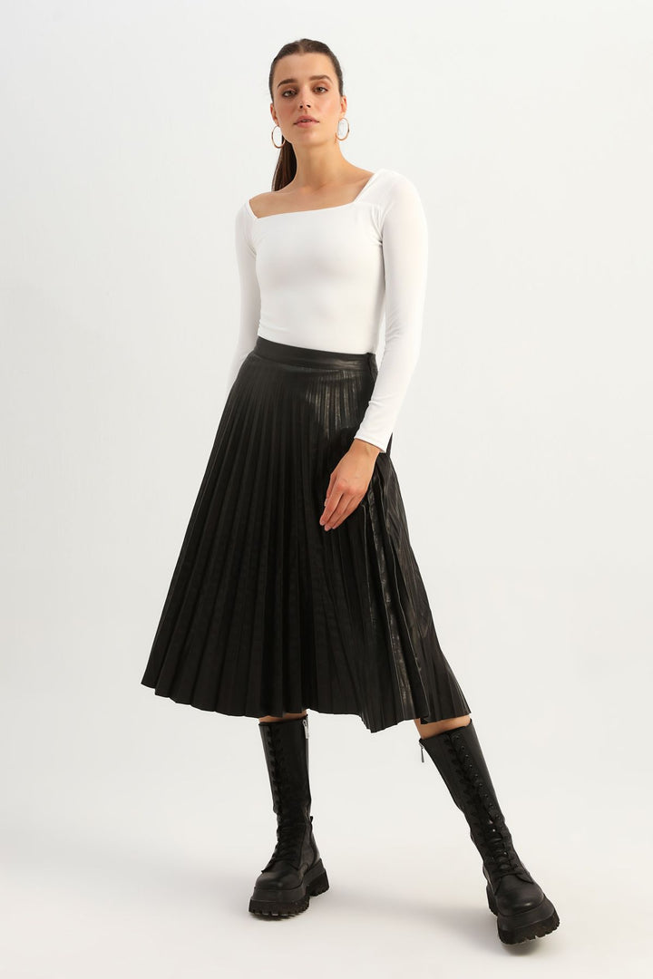 Square Neck Bodysuit Ecru