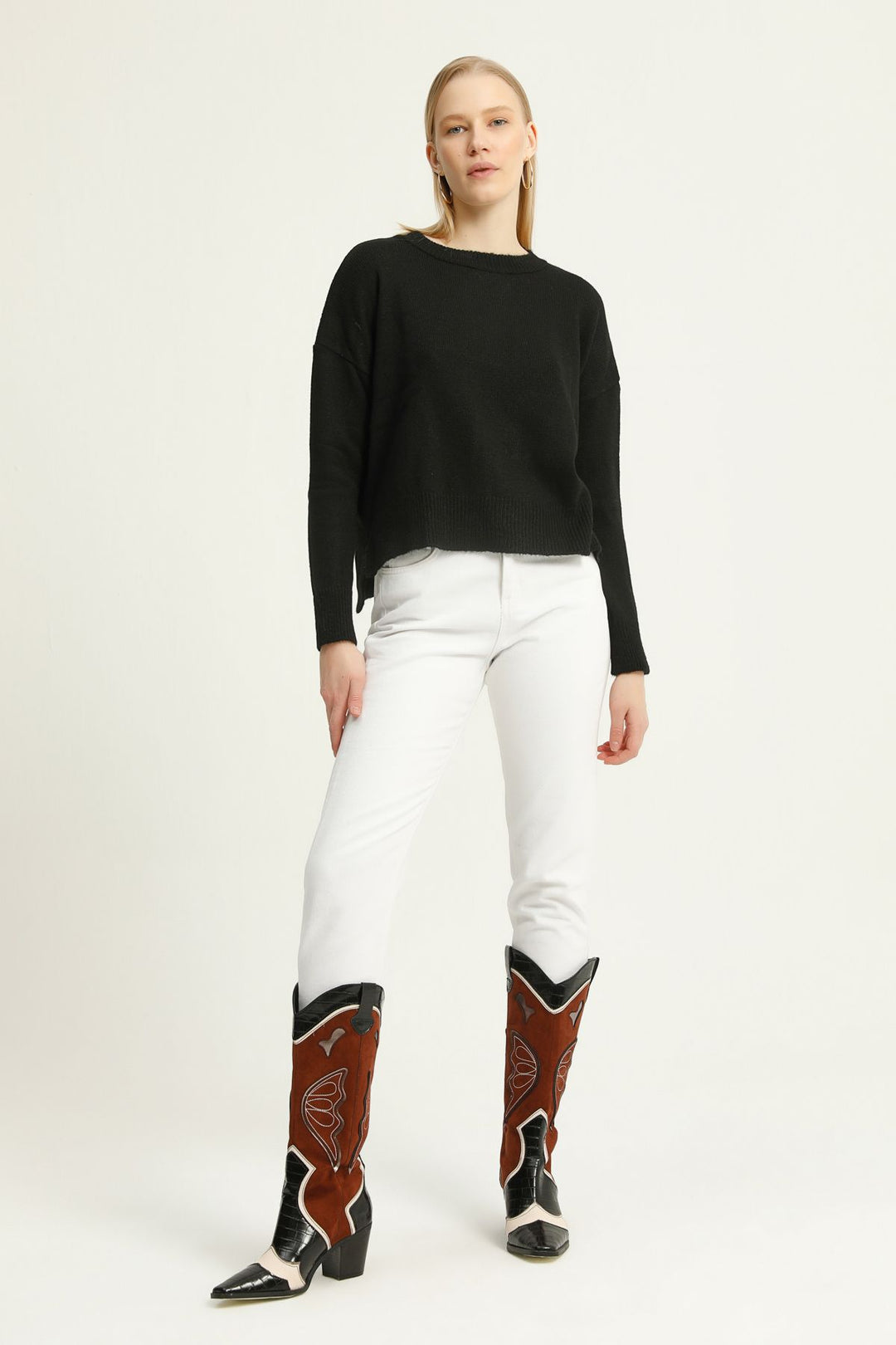 Crew Neck Sweater Black