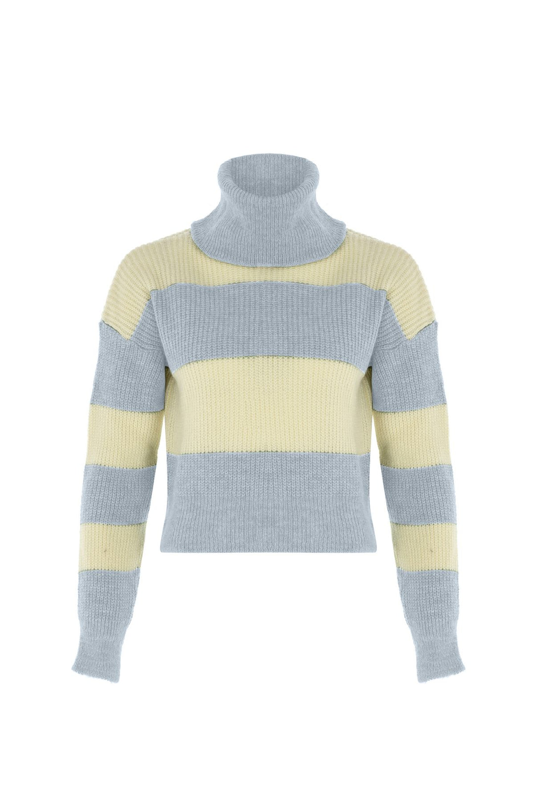 Striped Knitwear Sweater Baby Blue