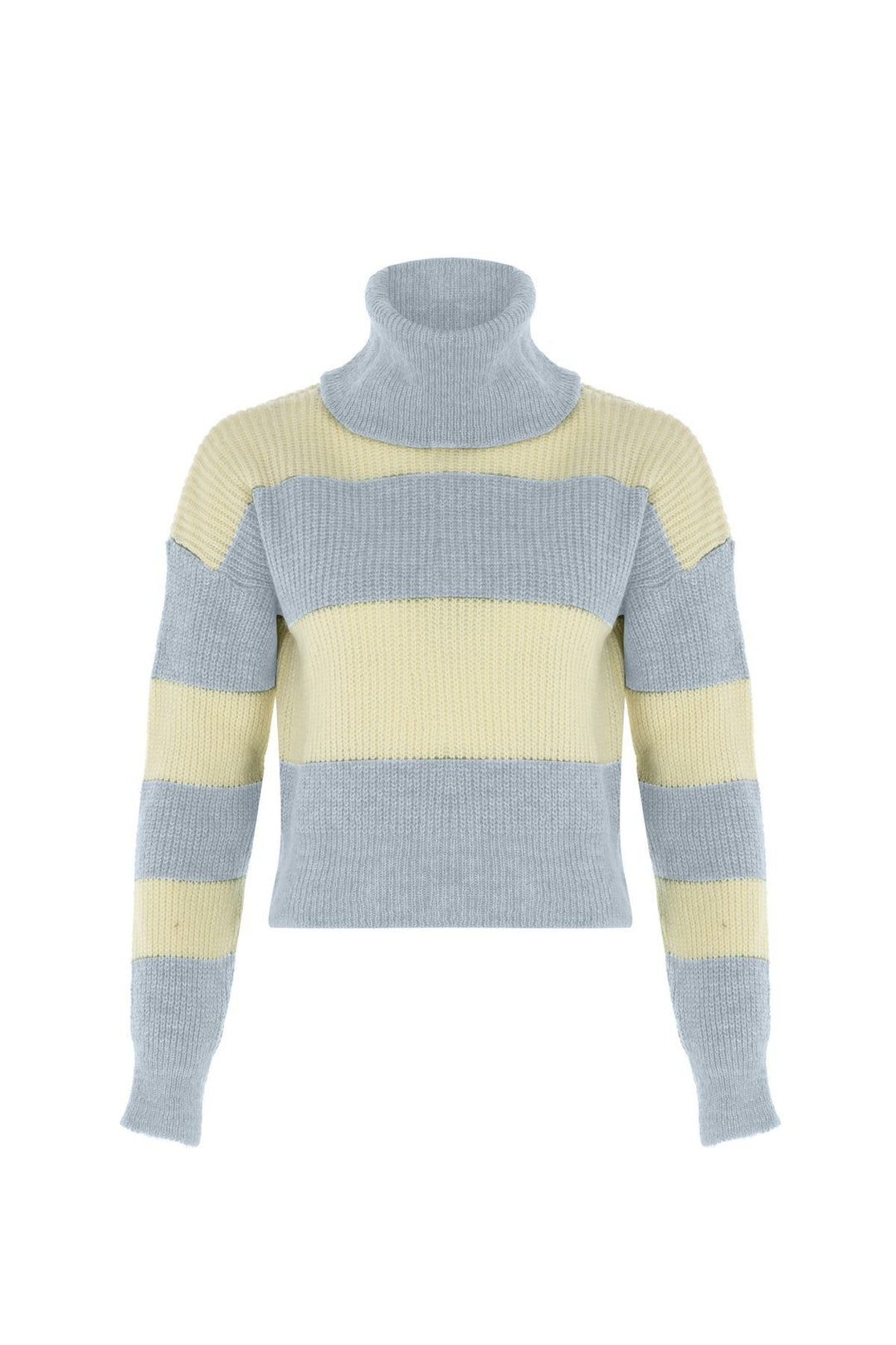 Striped Knitwear Sweater Baby Blue