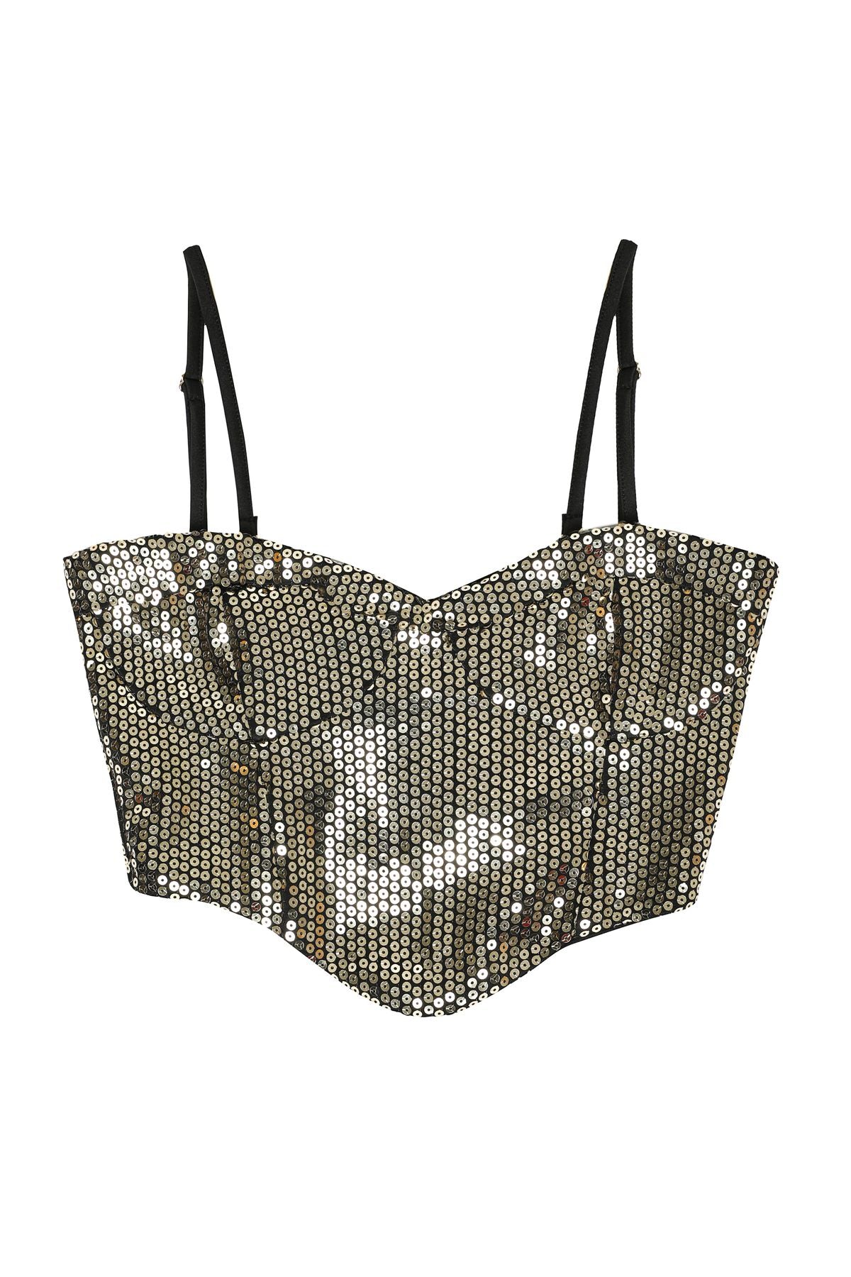 Sequined Bustier Stone
