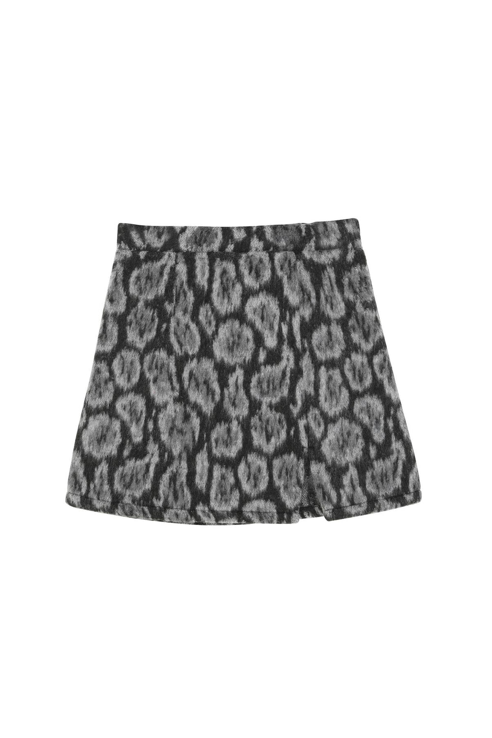 Slit Detailed Stash Mini Skirt Gray