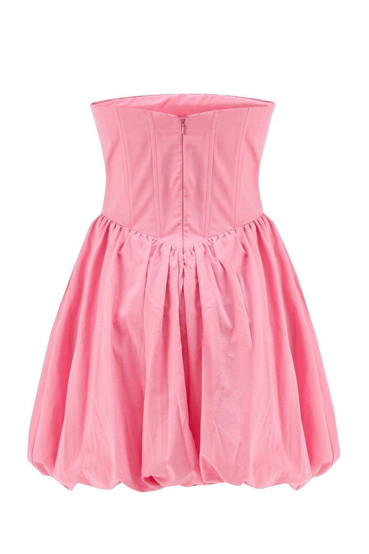 Underwire Strapless Balloon Dress Candy Pink