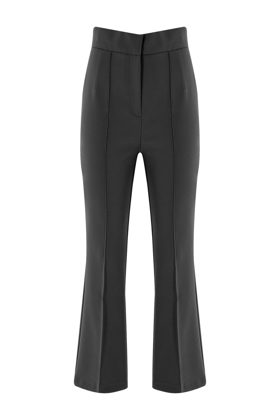 High Waist Pleated Trousers Black