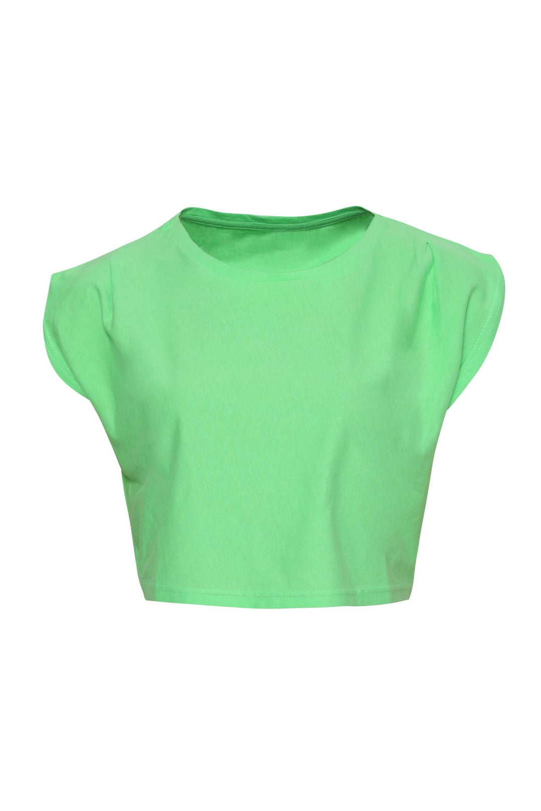 Crop Tişört Açık Yeşil