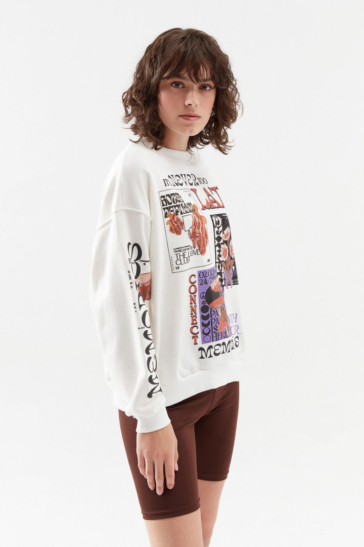 Printed Sweatshirt White