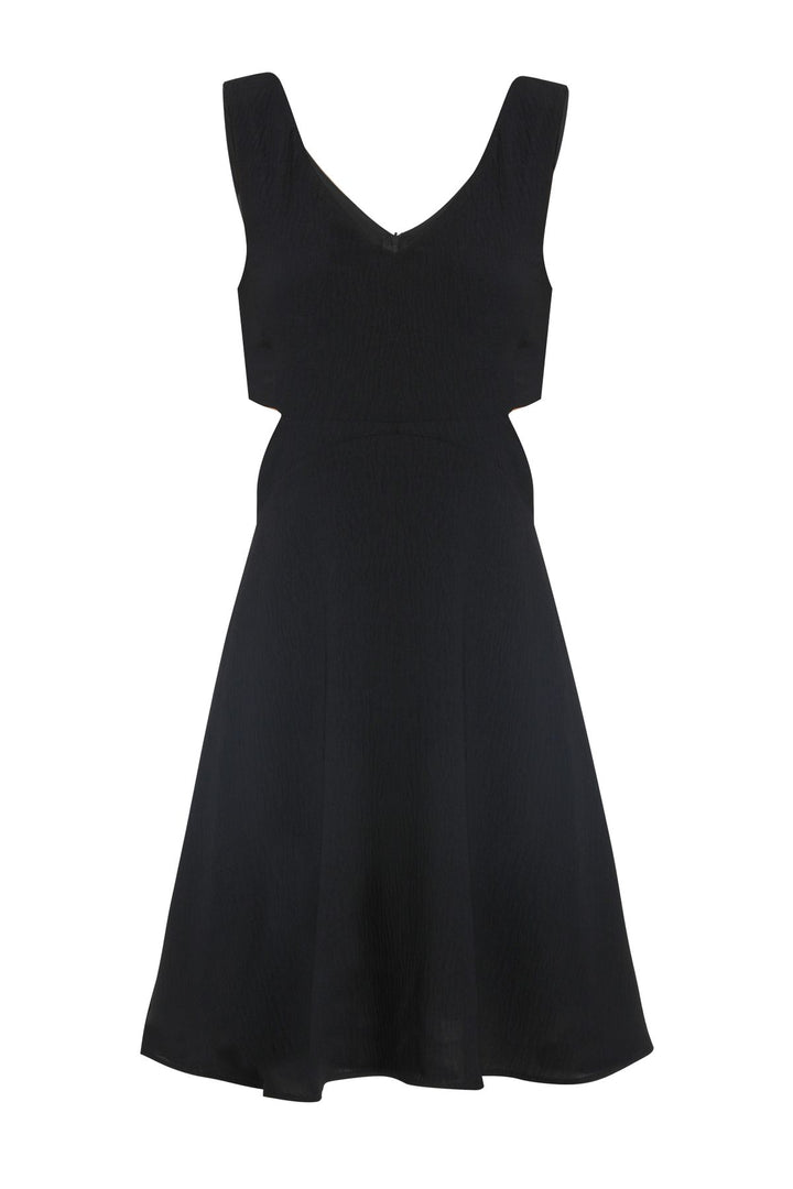Cut Out Mini Dress Black