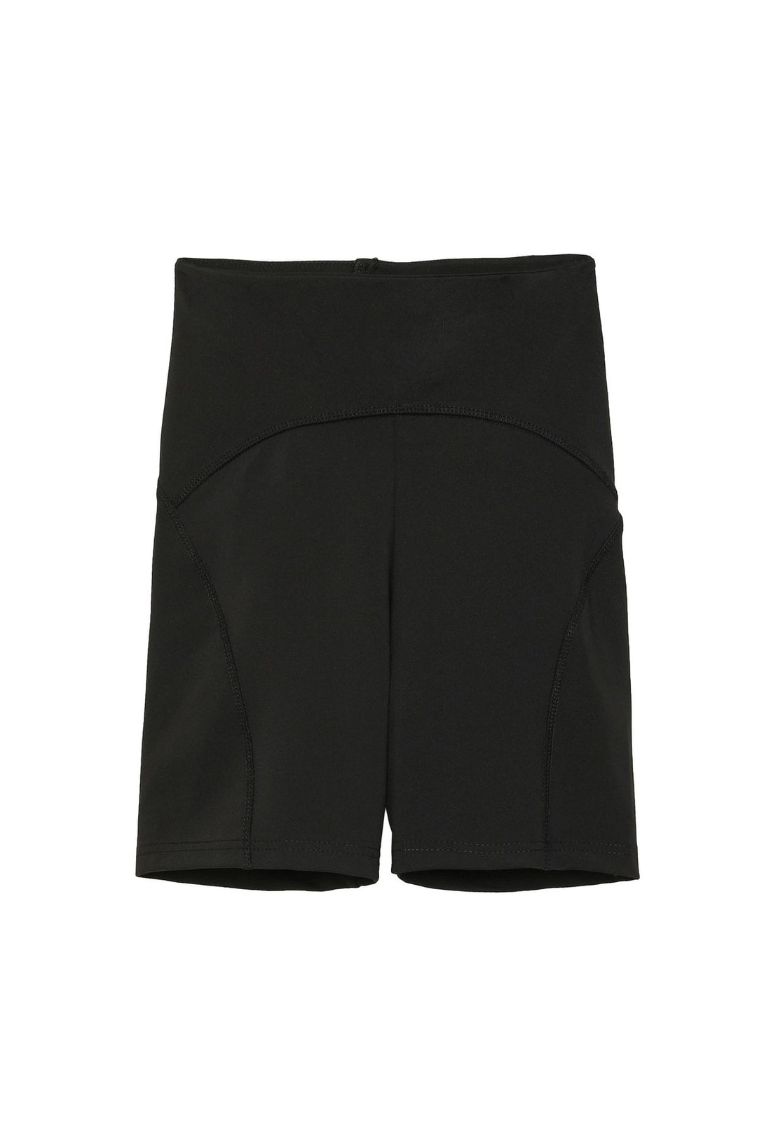 Gathering Biker Leggings Black