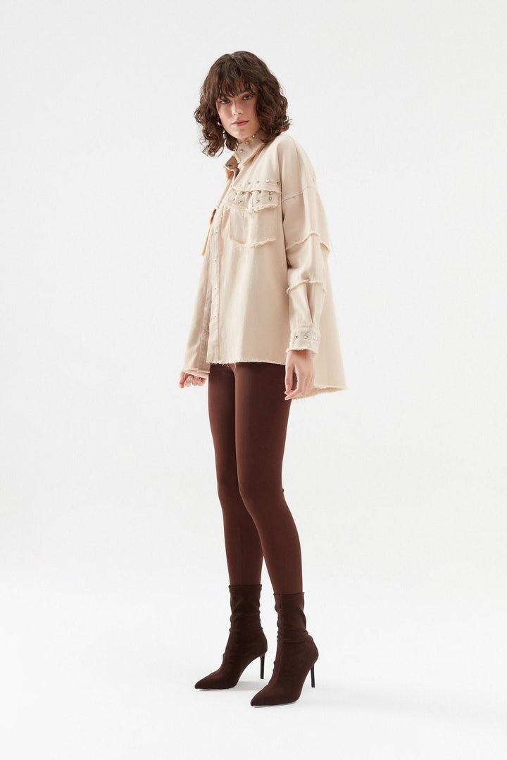 Gabardine Staple Shirt Stone