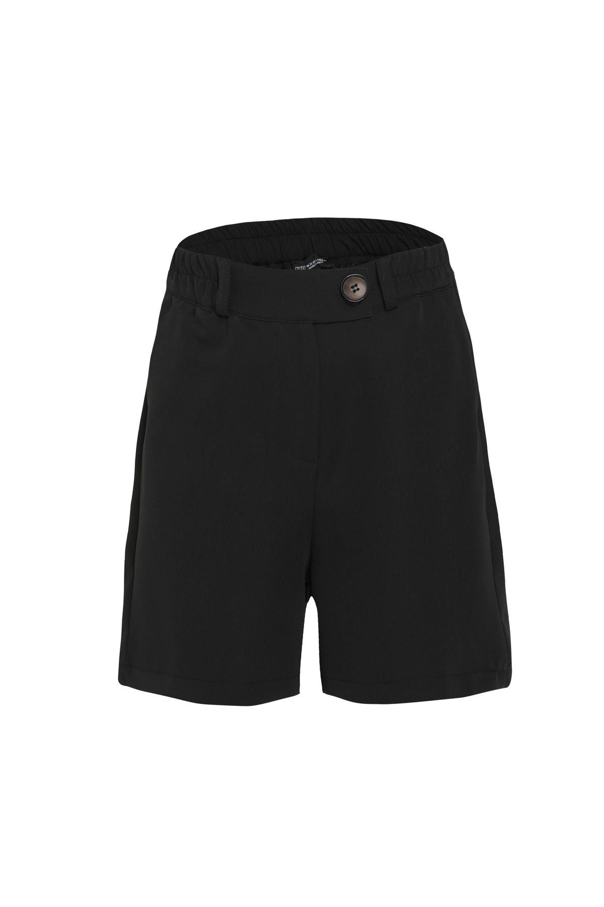 Elastic Waist Shorts Black QUZU