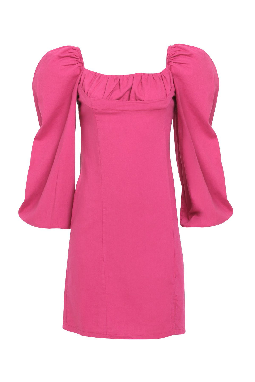 Balloon Sleeve Mini Dress Orchid