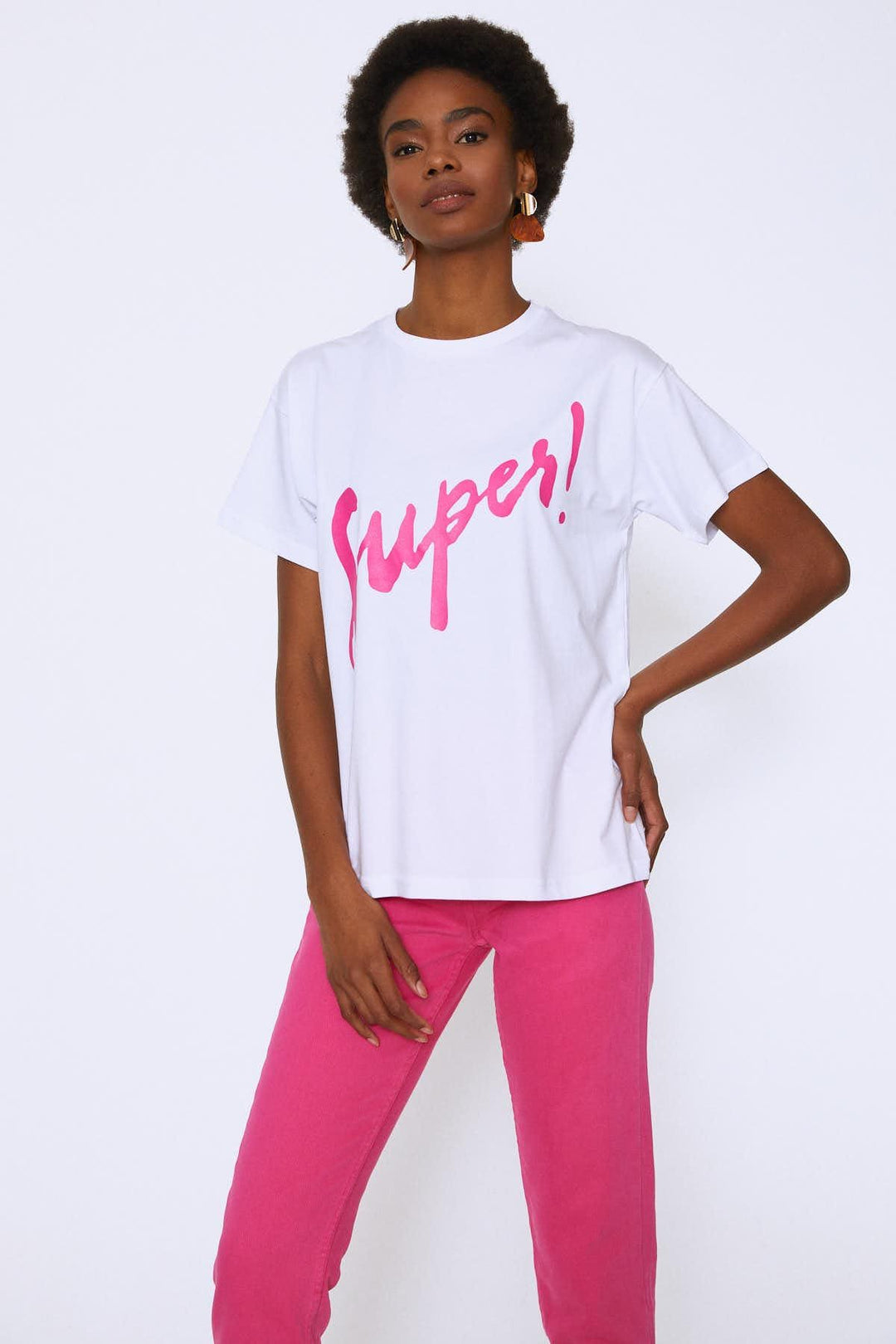 Printed T-Shirt Fuchsia