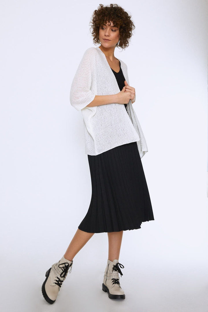 Loose Knitwear Cardigan Ecru