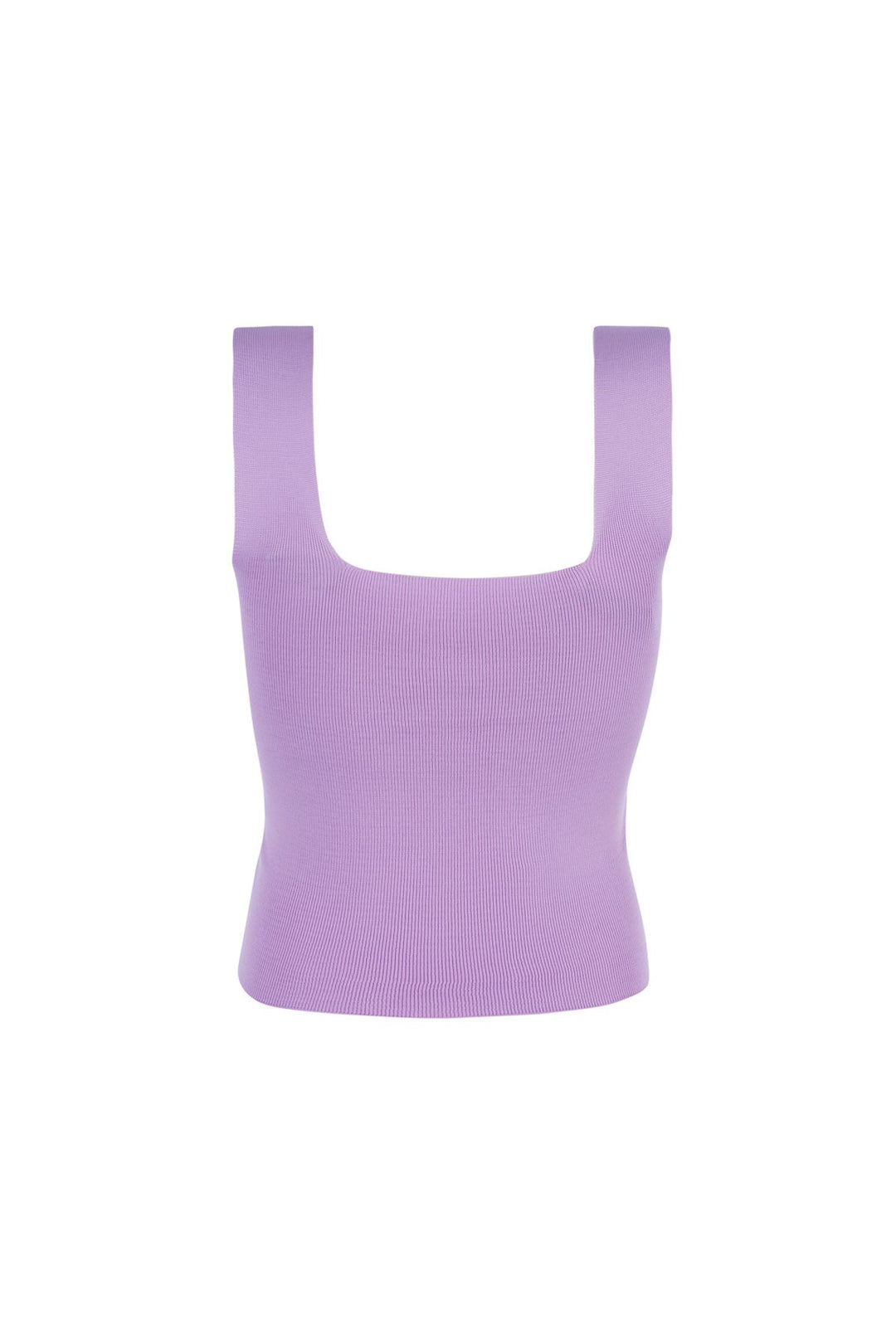 Thick Straps V Neck Knitwear Lilac