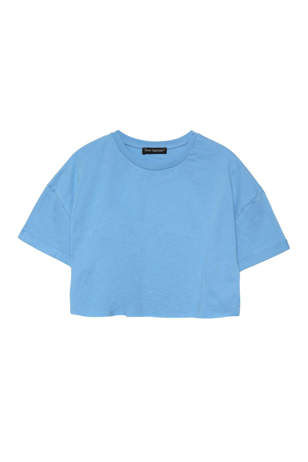 Crop Tişört Mavi