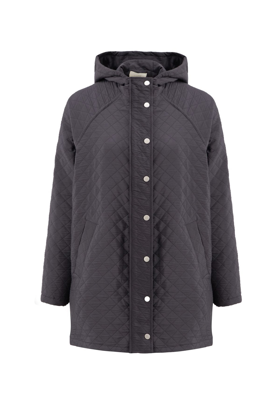 Oversize Kapitone Mont Siyah