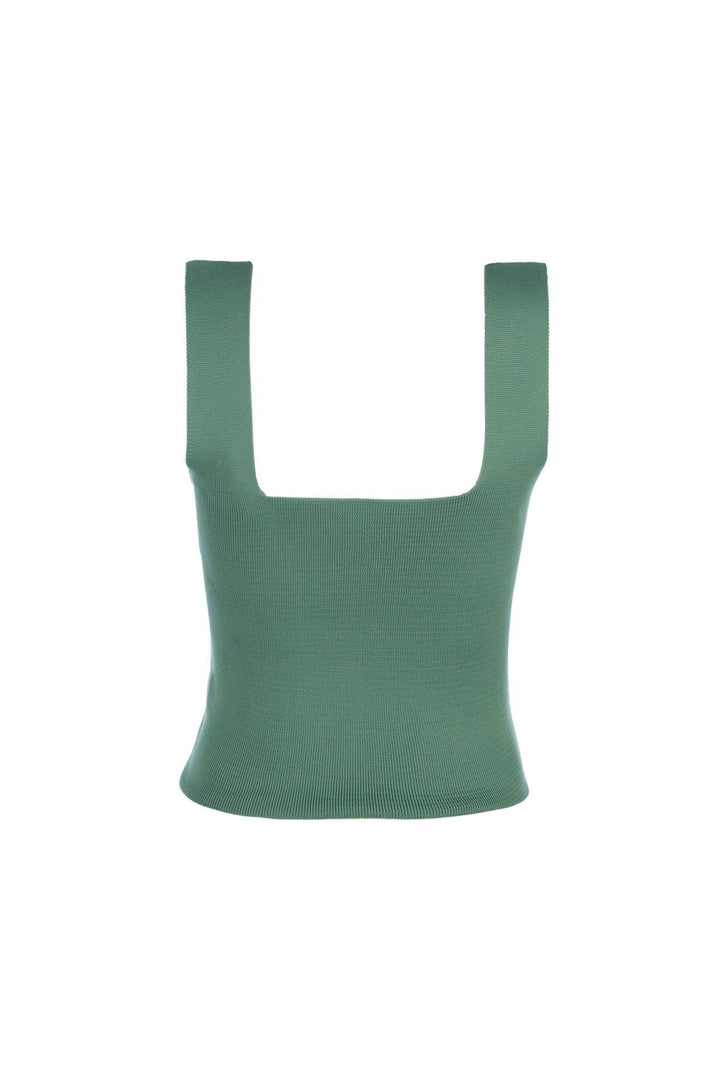 Thick Strap Crop Knitwear Mint