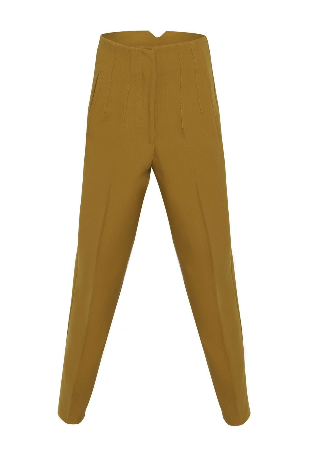 Plier Detailed Trousers Olive