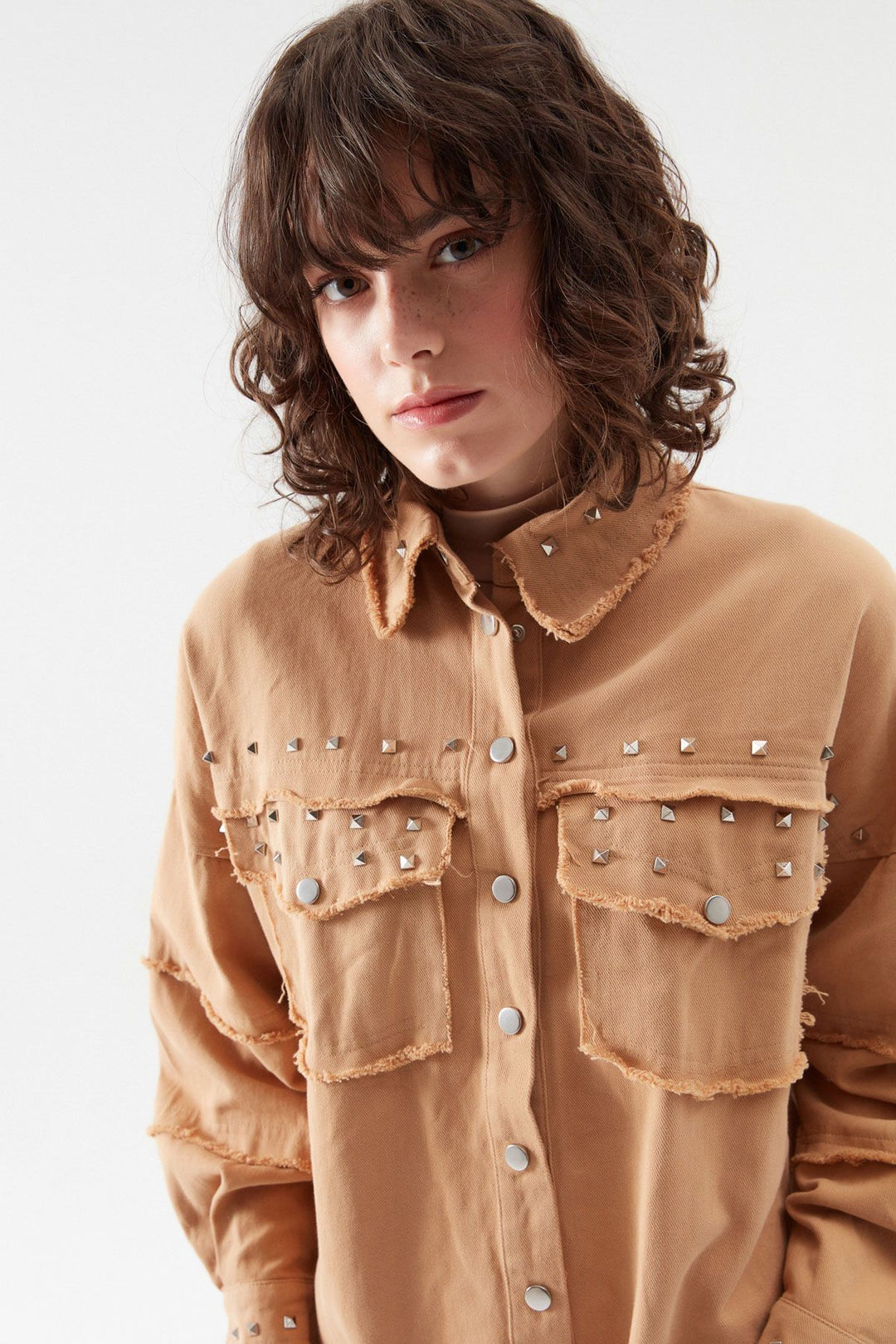 Gabardine Staple Shirt Camel
