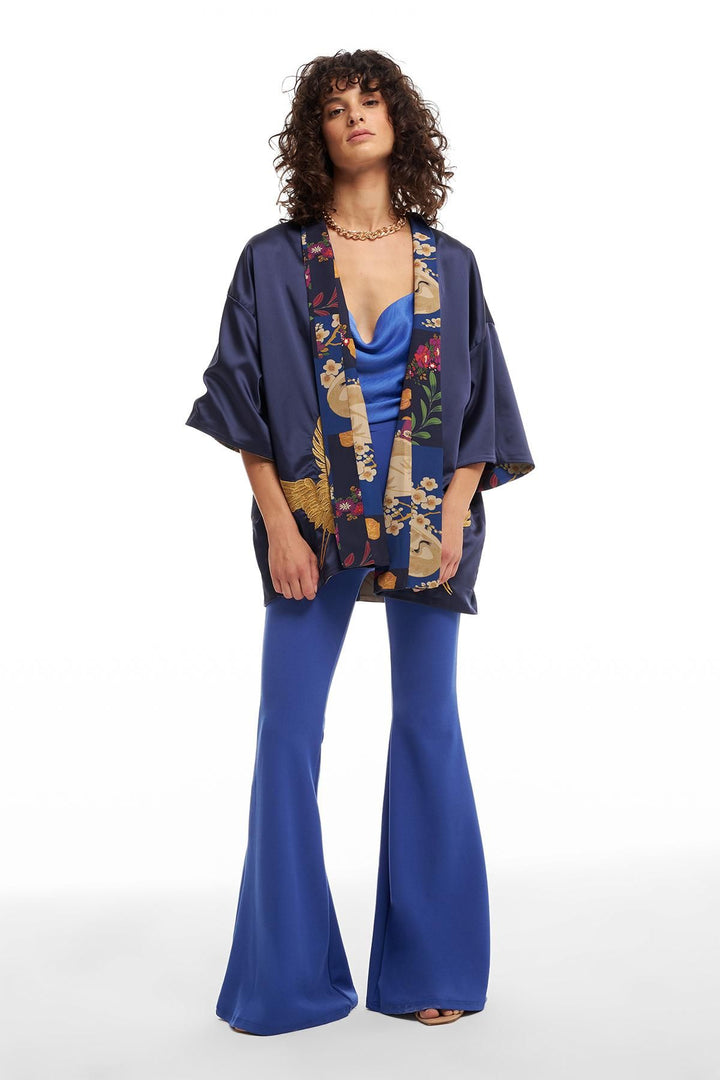 Double Sided Kimono Navy Blue