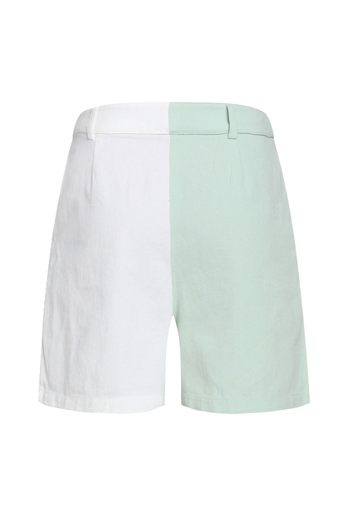 İki Renkli Anvelop Şort Mint