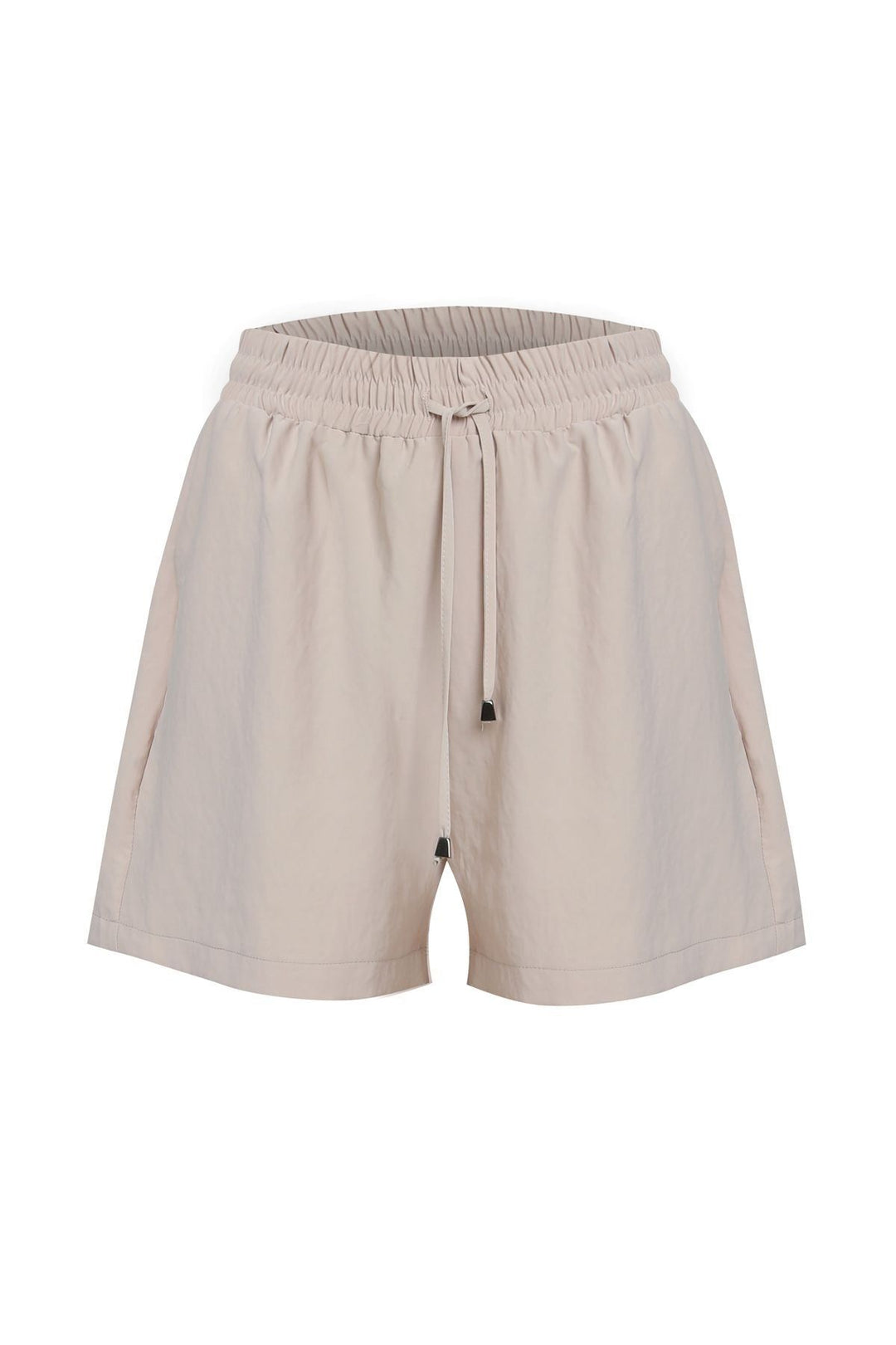 Beli Lastikli Cepli Şort Taş