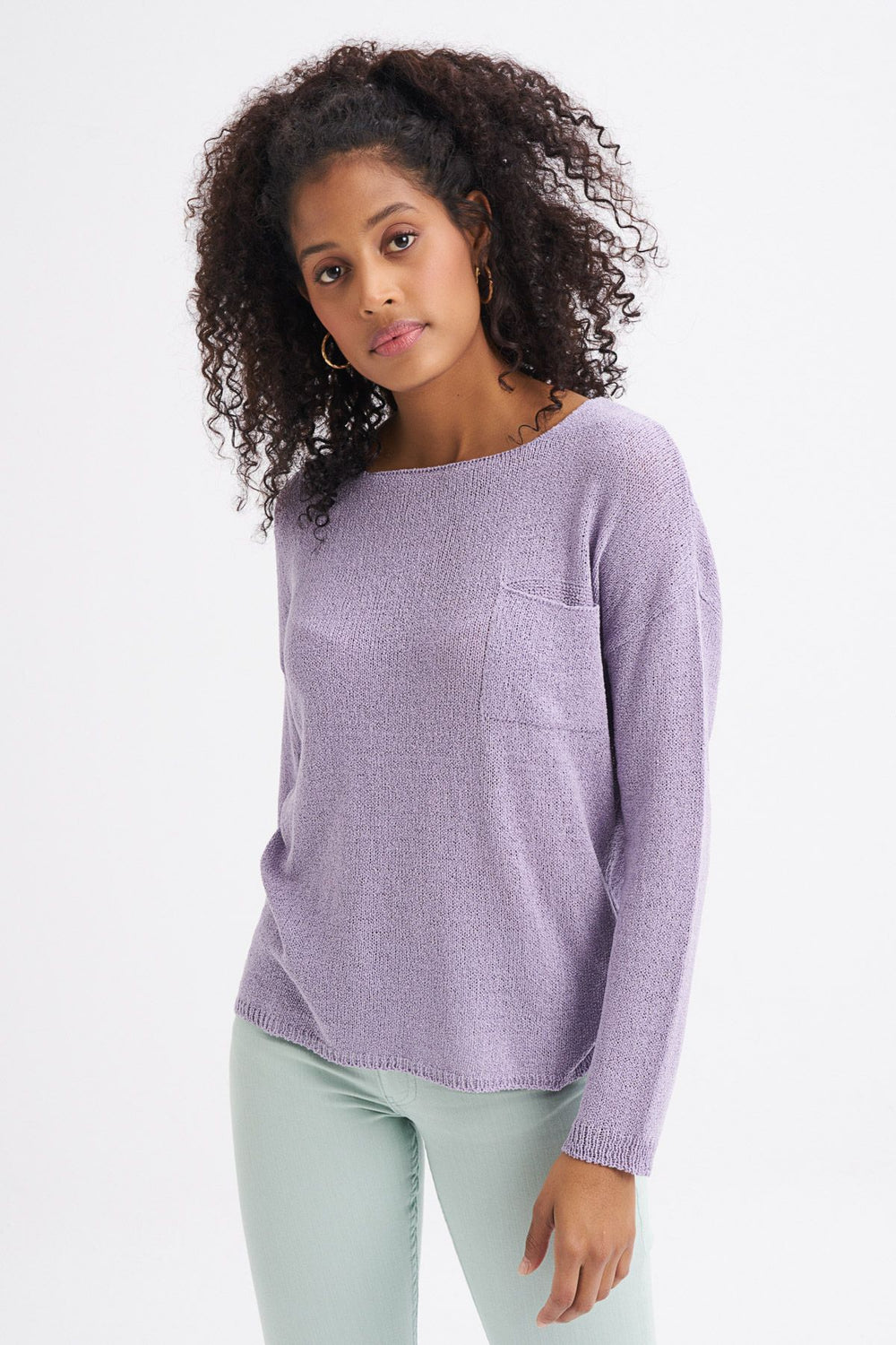 Pocket Detailed Knitwear Lilac