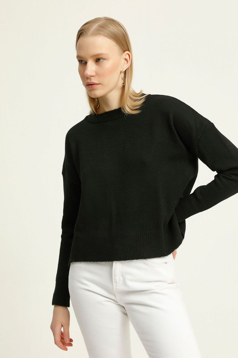 Crew Neck Sweater Black