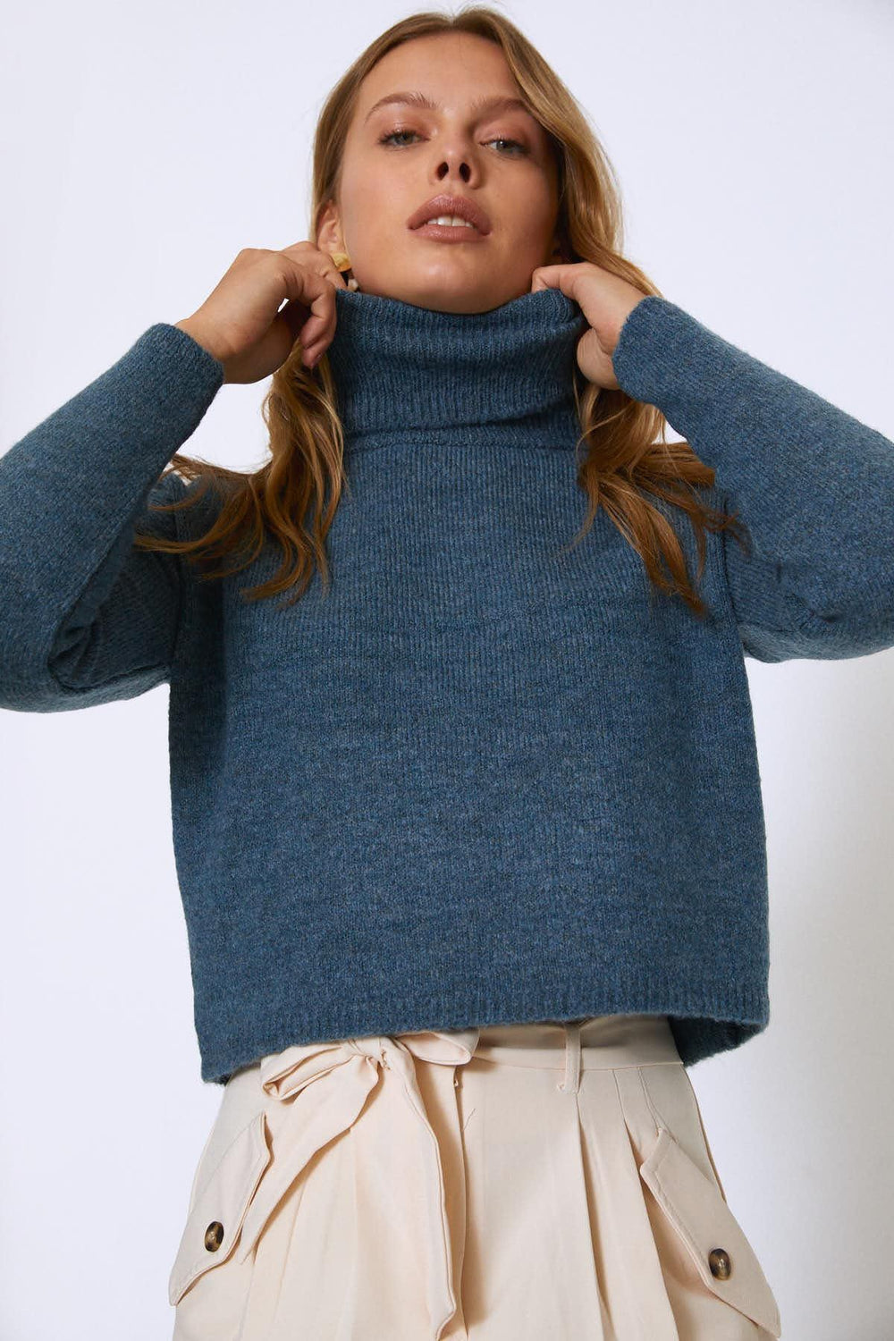 Turtleneck Sweater Indigo