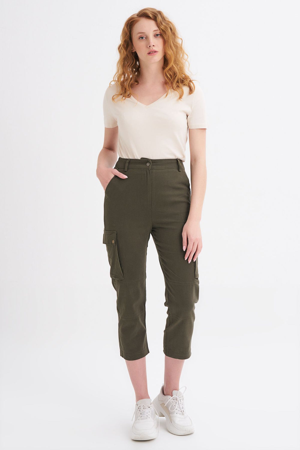 Cargo Pocket Trousers Khaki