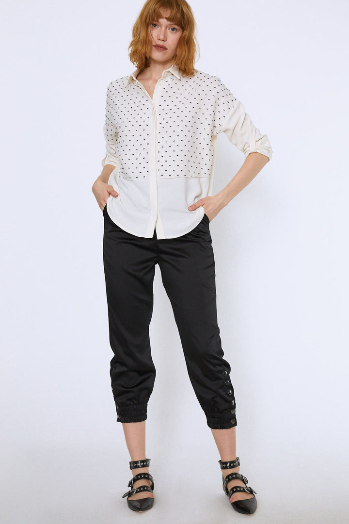 Truvakar Kol Uzun Gömlek Ekru