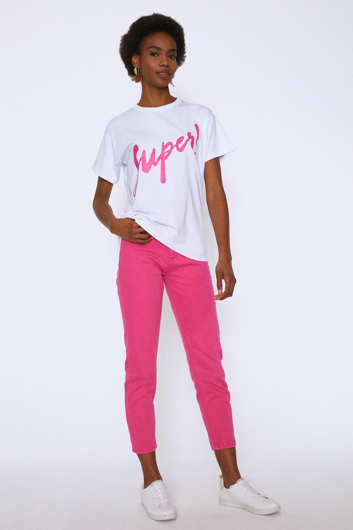 Printed T-Shirt Fuchsia