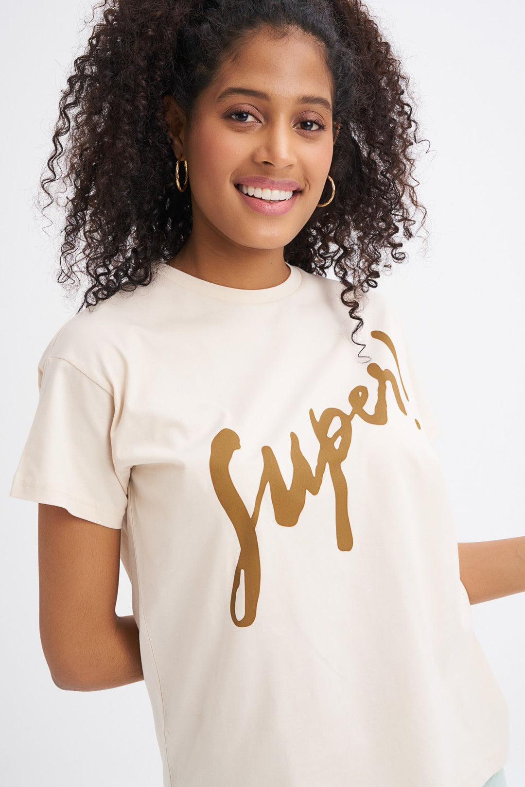 Printed T-Shirt Camel
