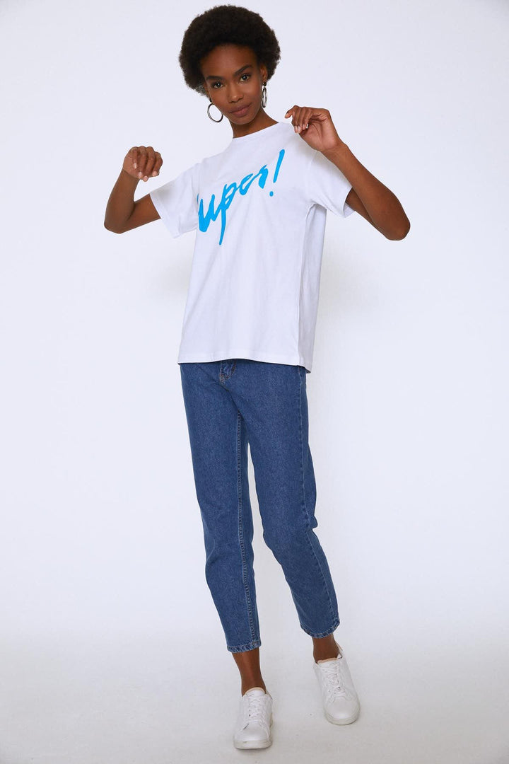 Printed T-Shirt Turquoise