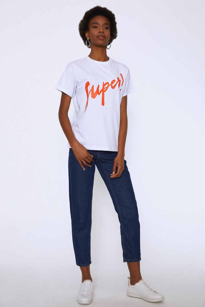 Baskılı Tişört Oranj