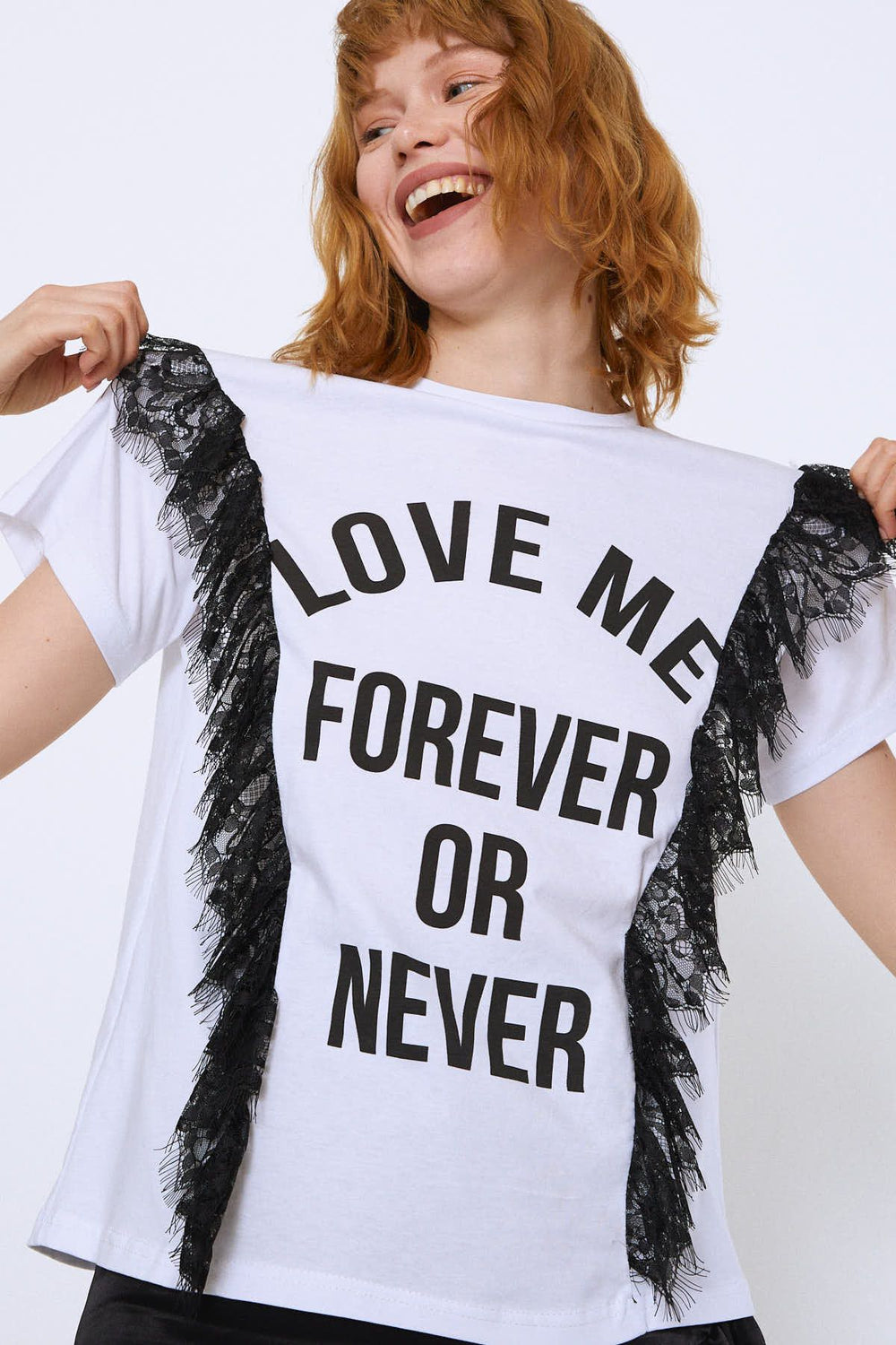 Baskılı Tişört Beyaz