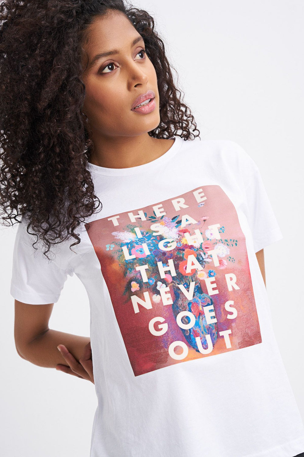 Baskılı Tişört Beyaz