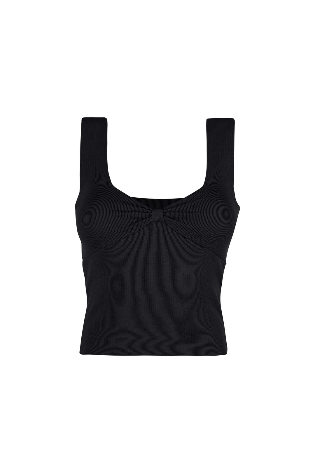 Thick Strap V Neck Knitwear Black