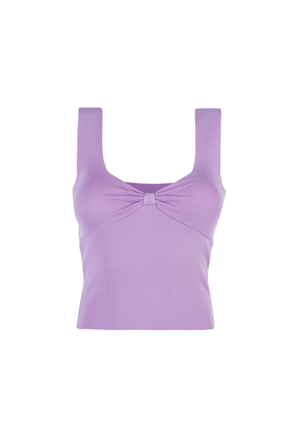 Thick Straps V Neck Knitwear Lilac