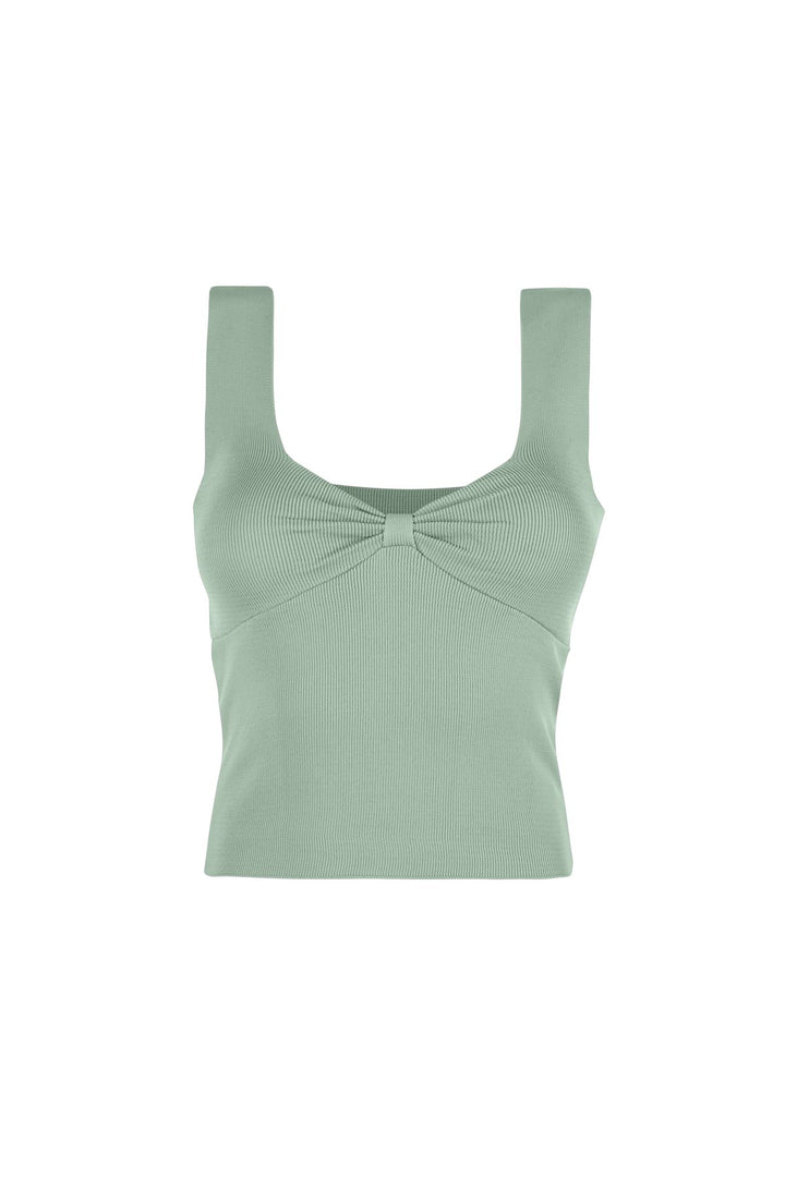 Thick Strap V Neck Knitwear Mint