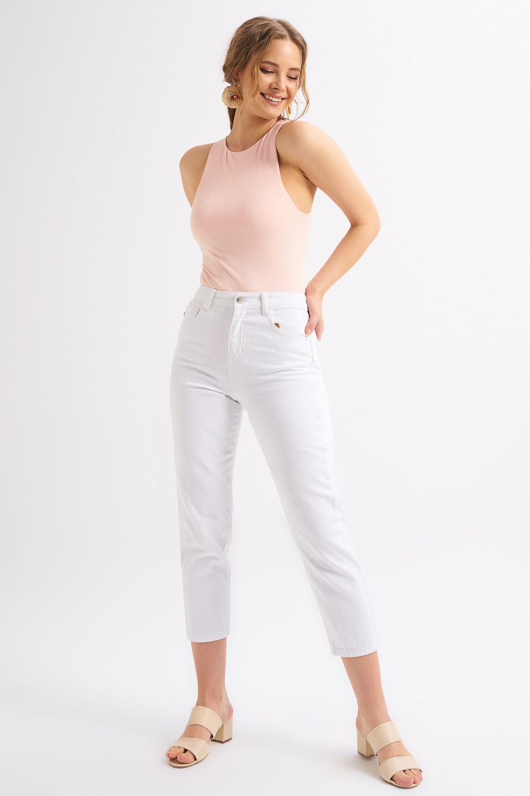 Halter Neck Bodysuit Powder