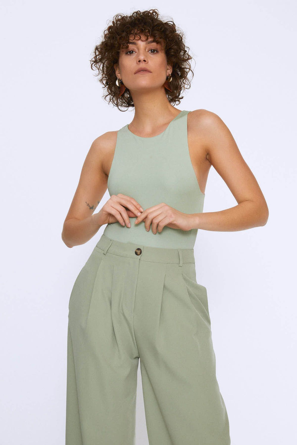 Halter Neck Bodysuit Mint