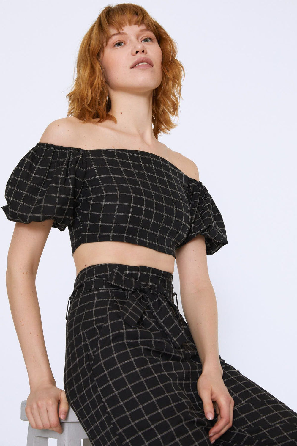 Crop Bluz Siyah