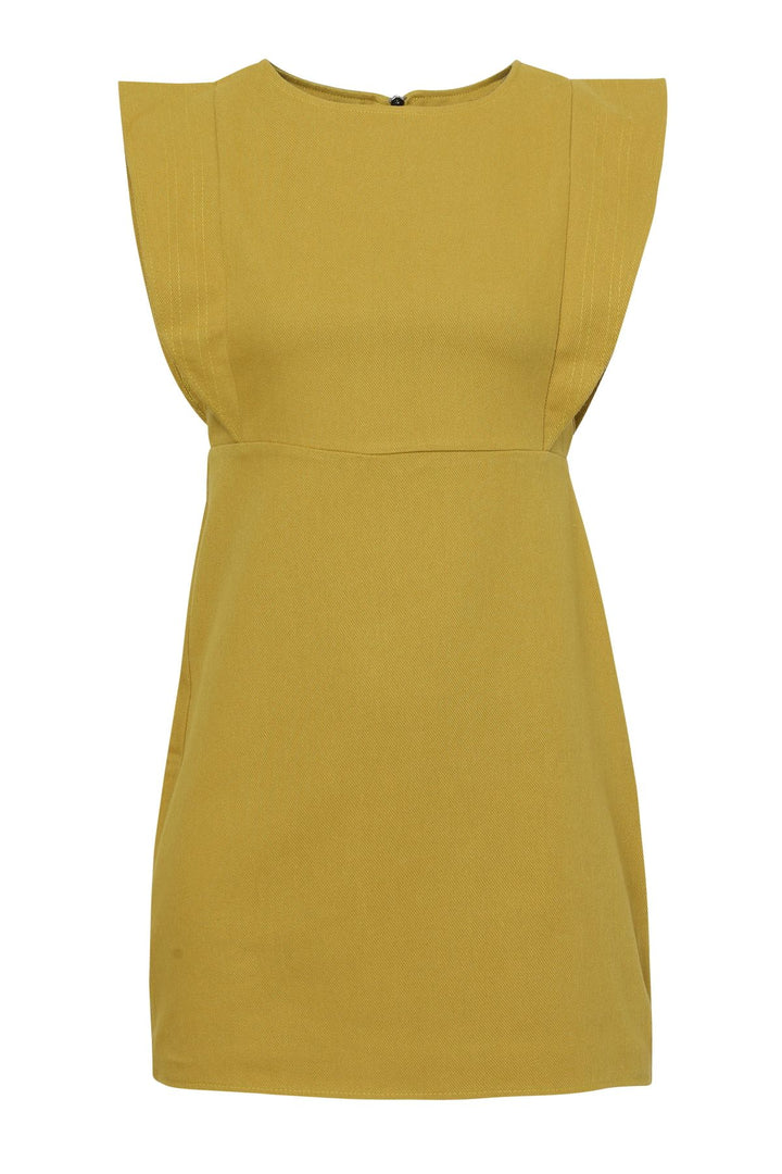 Flywheel Gabardine Dress Olive