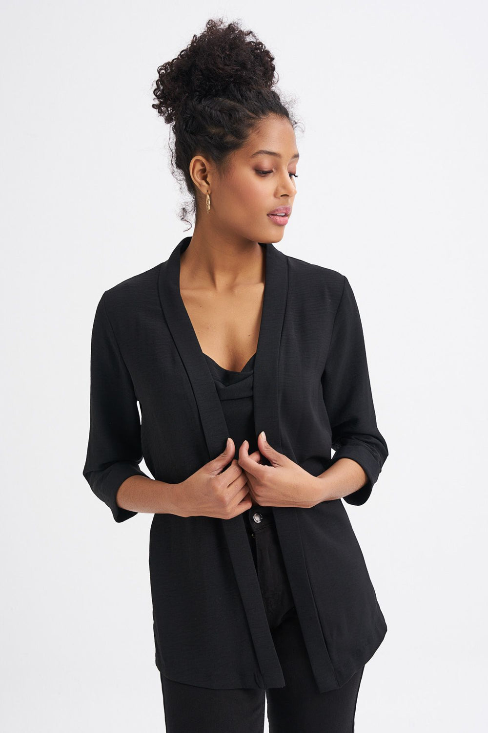 Şal Yaka Ceket Siyah