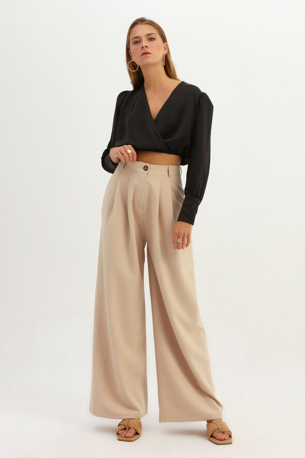 Cepli Palazzo Pantolon Bej