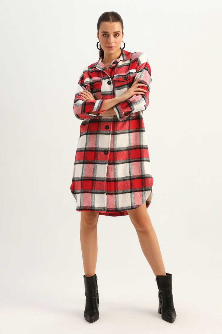 Uzun Oduncu Gömlek Kırmızı